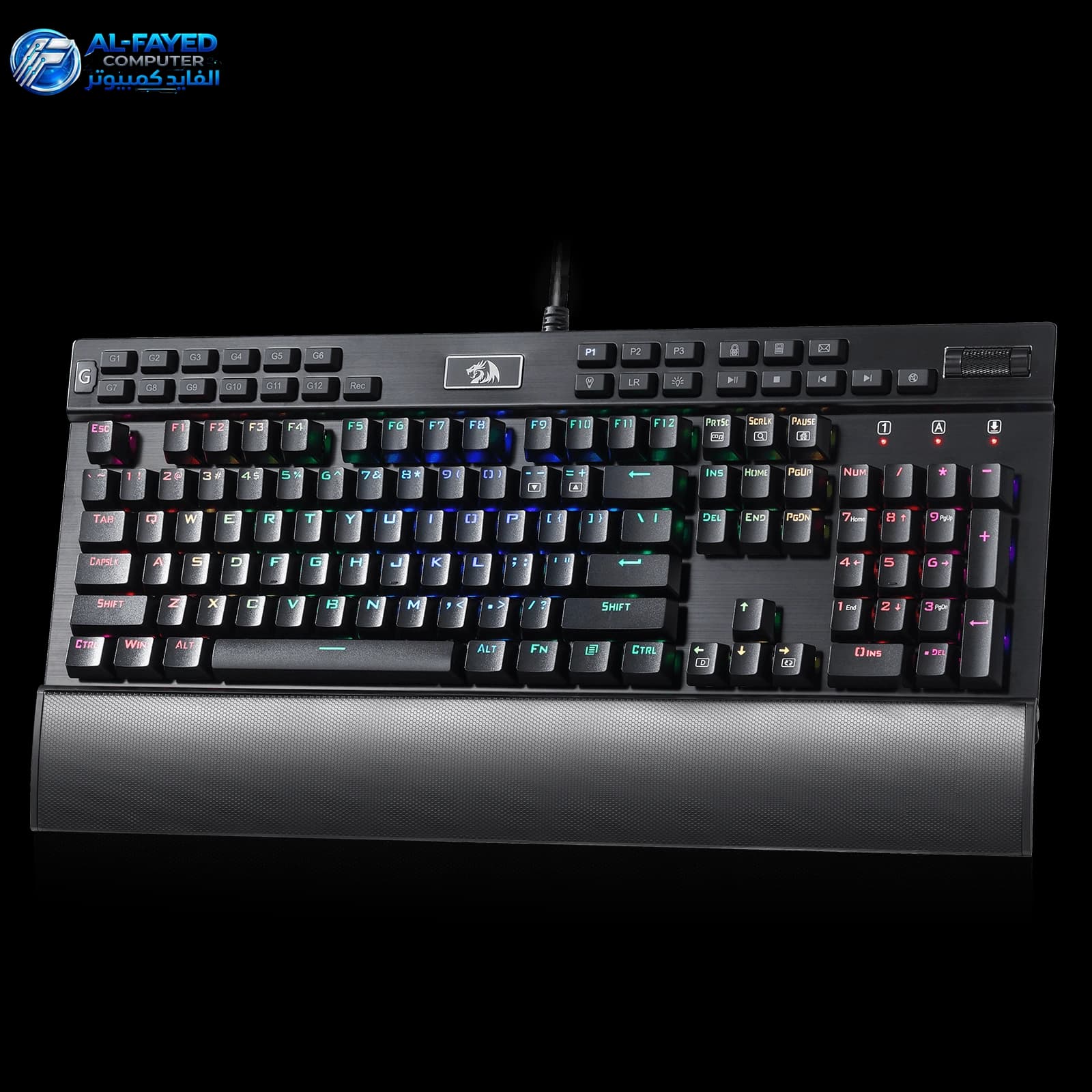 Redragon K550-1 Red Switch Yama RGB LED Backlit Customizable Mechanical Gaming Keyboard (Black) - View 1