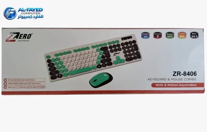 Keyboard+Mouse      Wireless Zero  ZR-8406 - View 1