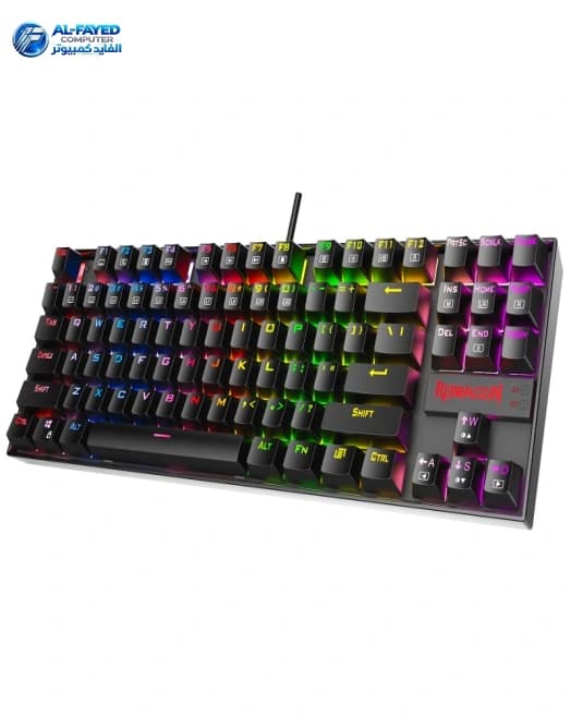 K-552-RGB-1  Redragon 552-RGB-1 TKLWI Relessrgb Mechanical Keyboard 5.0BT/2.4Ghz/ Wired Three Modes Blue Switches for PC Laptop Cell Phone - View 1