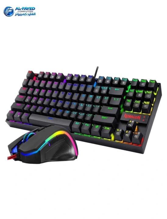 K-552 RGB-ba  Redragon Redragon K552 TKLWI Relessrgb Mechanical Keyboard 5.0BT/2.4Ghz/ Wired Three Modes Blue Switches for PC Laptop Cell Phone - View 1