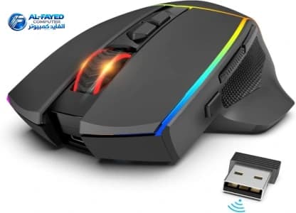 Mouse ويرلس Redragon M-814-RGB REDRAGON M901 GAMING MOUSE, WIRED MMO RGB LED BACKLIT COMPUTER MICE, 24000 DPI, PERDITION, WITH WEIGHT TUNING SET & 18 PROGRAMMABLE BUTTONS FOR WINDOWS PC GAMING (WHITE) - View 1