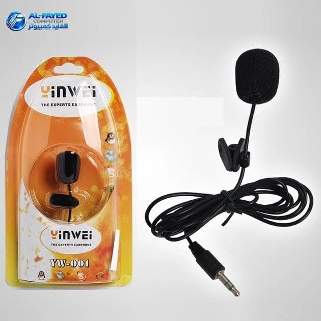 مايك مشبك  Micrófono Estéreo Solapa Clip Para PC Plug 3.5mm Yinwei YW-001 (4935) - View 1