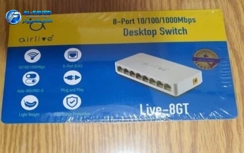 Switch  Airlive 8.Port 10/100/1000 - View 1