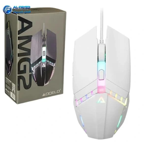 MOUSE  AOQELO AMG2  Wired RGB Gaming Mouse | Mechanical Wind & Noiseless Design - View 1
