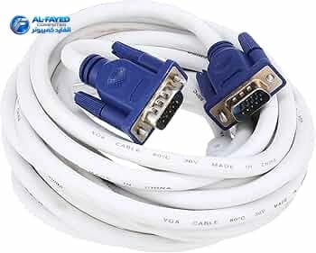 Cable VGA30.m أبيضكبل شاشة أبيض هاى كوالتى - View 1